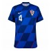 Croatia Josko Gvardiol #4 Replica Away Shirt Euro 2024 Short Sleeve